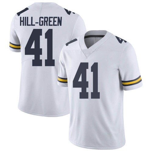 Nikhai Hill-Green Michigan Wolverines Youth NCAA #41 White Limited Brand Jordan College Stitched Football Jersey CUP4254BF